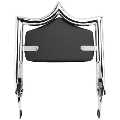Chrome Motorcycle Passenger Backrest Detachable Sissy Bar Fit For Harley Touring Street Glide Road Glide Road King 2009-Later
