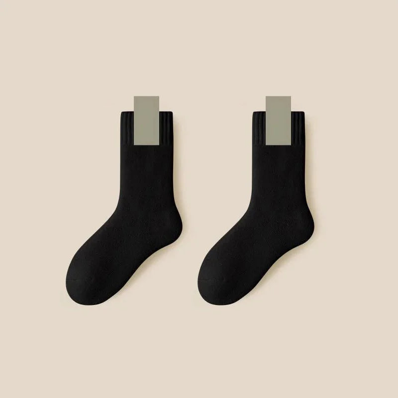 3Pairs Women's Thermal Boot Socks-Thick Warm Soft Cotton Socks for Winter Outdoor Girl Classic Socks Cold Weather Warm Footwear