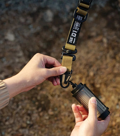 Outdoor Camping Hanging Strap Portable Adjustable Hand Lanyard for Bag Camping Picnic Equipment Outdoor Strap Carabiner Clips