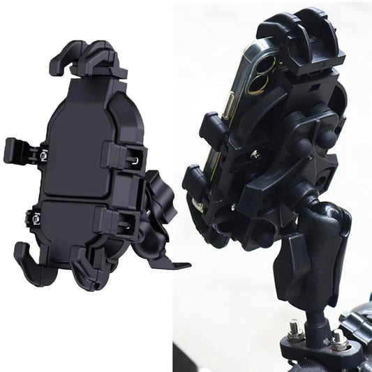 Mobile Phone Holder With Shock Absorber Module Adjustable at Any Angle for Motorcycle Scooter ATV bike Cell Phone Bracket
