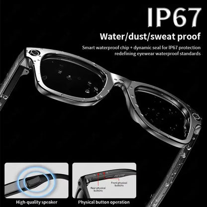 2025 smart glasses bluetooth camera Recording Videos AI Photo Recognition Answer 100+ Languages Translation Music Play Men Women