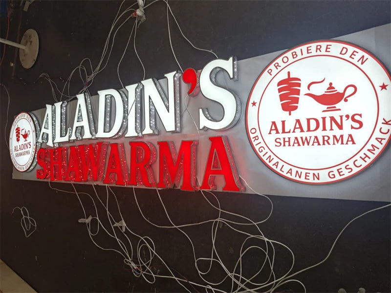 Custom Made Front Lit & Side Lit LED Channel Letters Signs Perforated Shop Signs Exterior Use