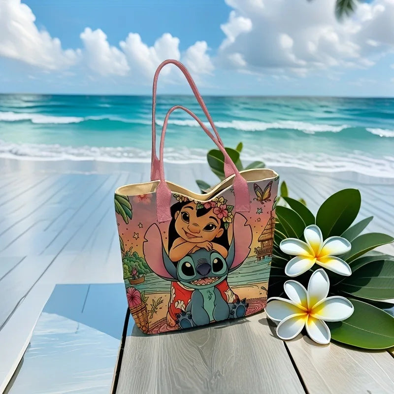 New Creative Cartoon Design Shoulder Bag  Cute Stitch Shoulder Bag Large Outdoor Leisure Fashion Bag Ladies Handbag