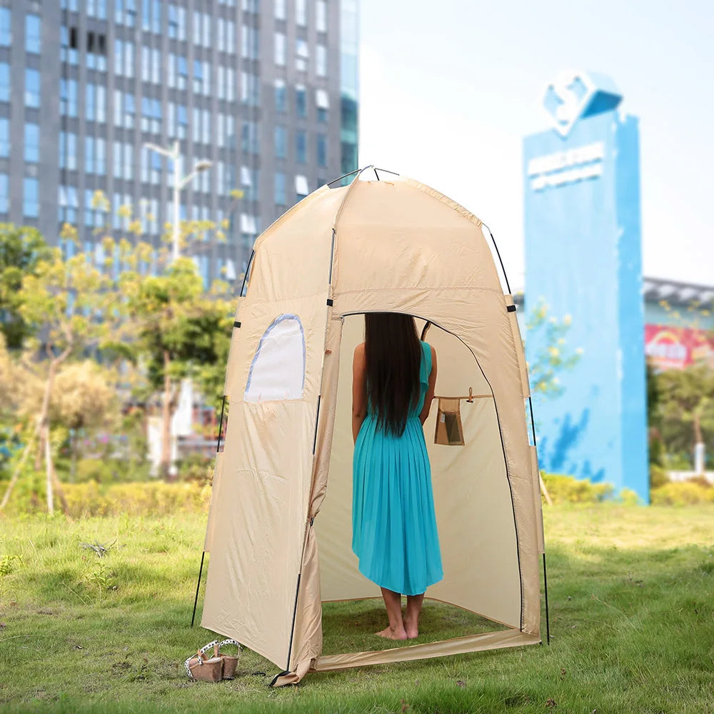 Portable Outdoor Shower Bath Changing Fitting Room Tent Shelter Camping Beach Privacy Toilet photography tent Camping Tent