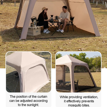 Sonuto Instant Setup Inflatable Tent, 3x3m Quick Inflation Air House Tent, Portable Easy Setup Large Camping Tent with Bag