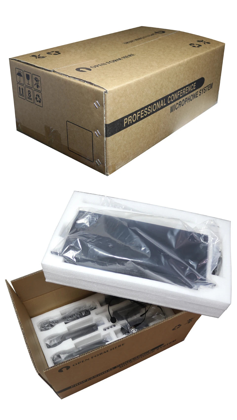 Professional wireless microphone high-frequency, handheld karaoke lavalier microphone, 8-channel stage performance