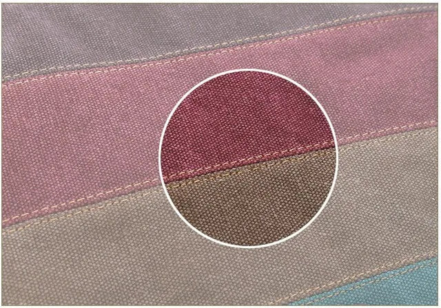 Canvas Totes Striped Womens Handbag 2021 Patchwork Rainbow Shoulder Bag Fashion Female Casual Crossbody Bag Sac A Main