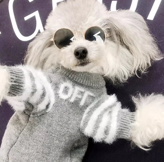 Soft Classic Design Pet Clothing Brand Style Warm Dog Knitted Sweater