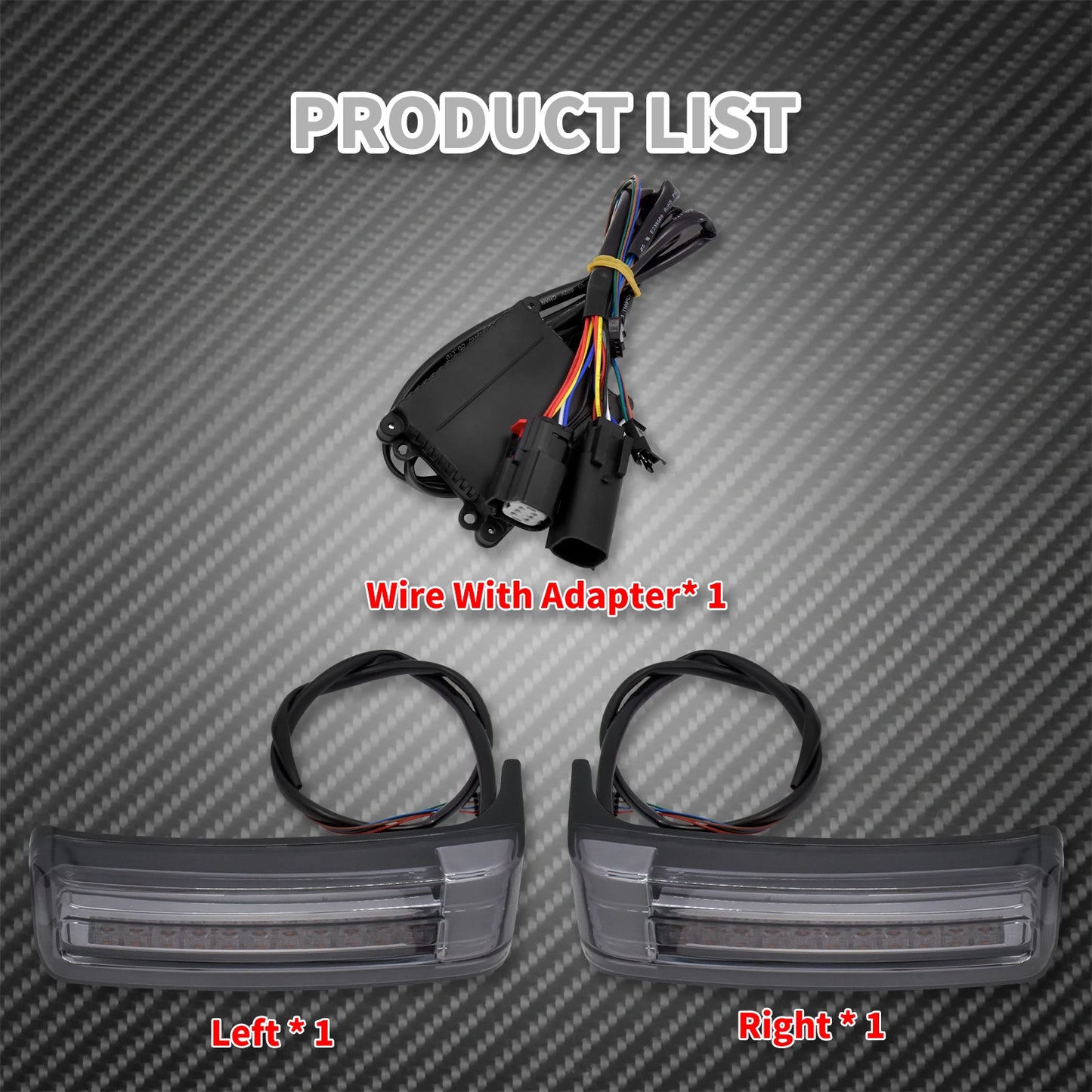 2xMotorcycle LED SaddleBag Turn Lamp Light Run Brake Light For Harley Touring Street Glide Road King FLHR Limited CVO 2014-2022