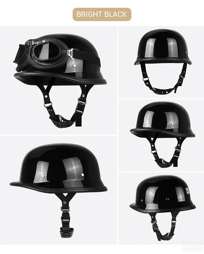 Motorcycle Helmet Half Face Helmet Capacete De Moto Retro Casco Moto German Vintage Moto Half Helmet Motorbike DOT Certification
