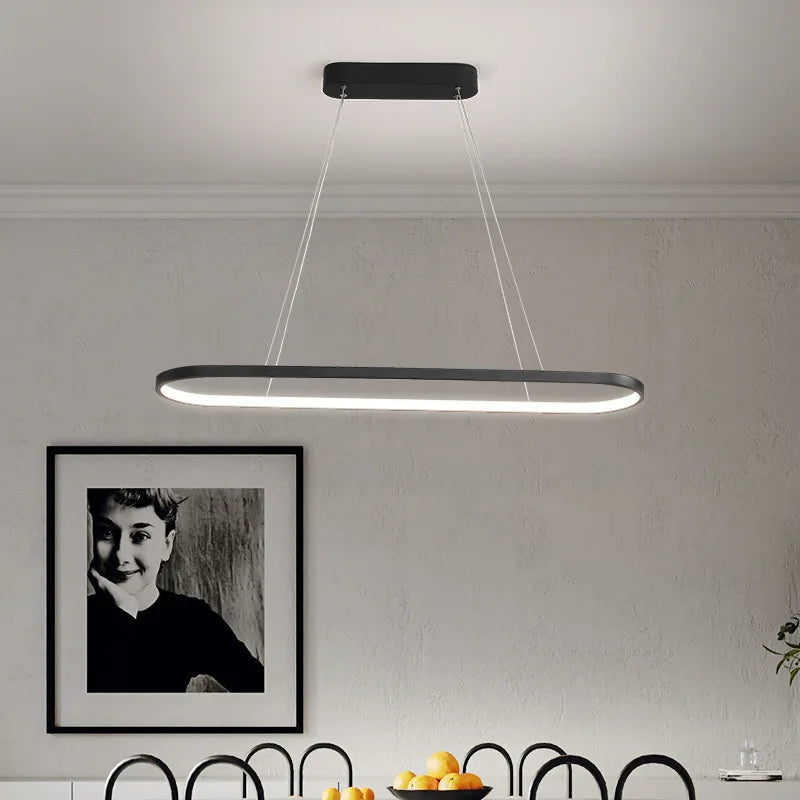 Modern LED Pendant Light 70/90CM Line Lamp For Living Room Dining Room Office Hotel Haning light Home Decor Lighting Fixtures