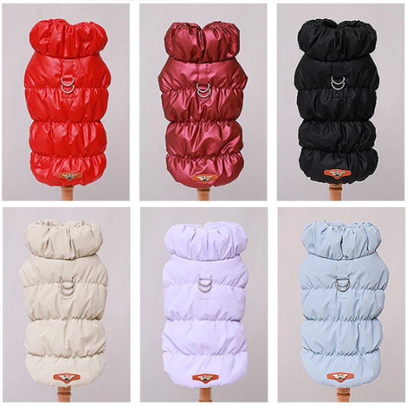 Orange Cat Down Jacket with Traction Buckle Winter Warm Pet Clothes for Cats Gotas Kitten Sphynx Coats Clothing vetement chat