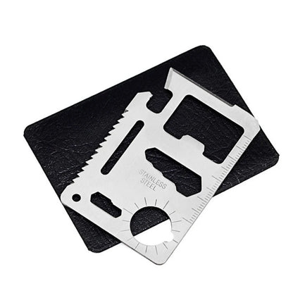 Pocket Tool Multifunction Credit Edc Outdoor Bottle Survive Gear Card Multi Multipurpose Gadget Camping Opener Wallet Kit