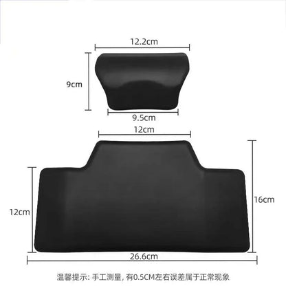 Motorcycle Passenger Backrest Back Pad Universal Self-adhesive Shockproof Moto Rear Top Case Box Luggage Cushion Pad Backrest