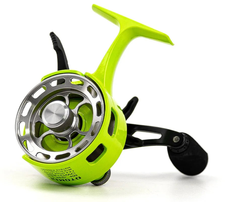 New Gear Ratio 3.2:1 Ice Fishing Reel Large Diameter Spool Built-in Free Spool Metal Spool Smooth Lure Fishing Equipment