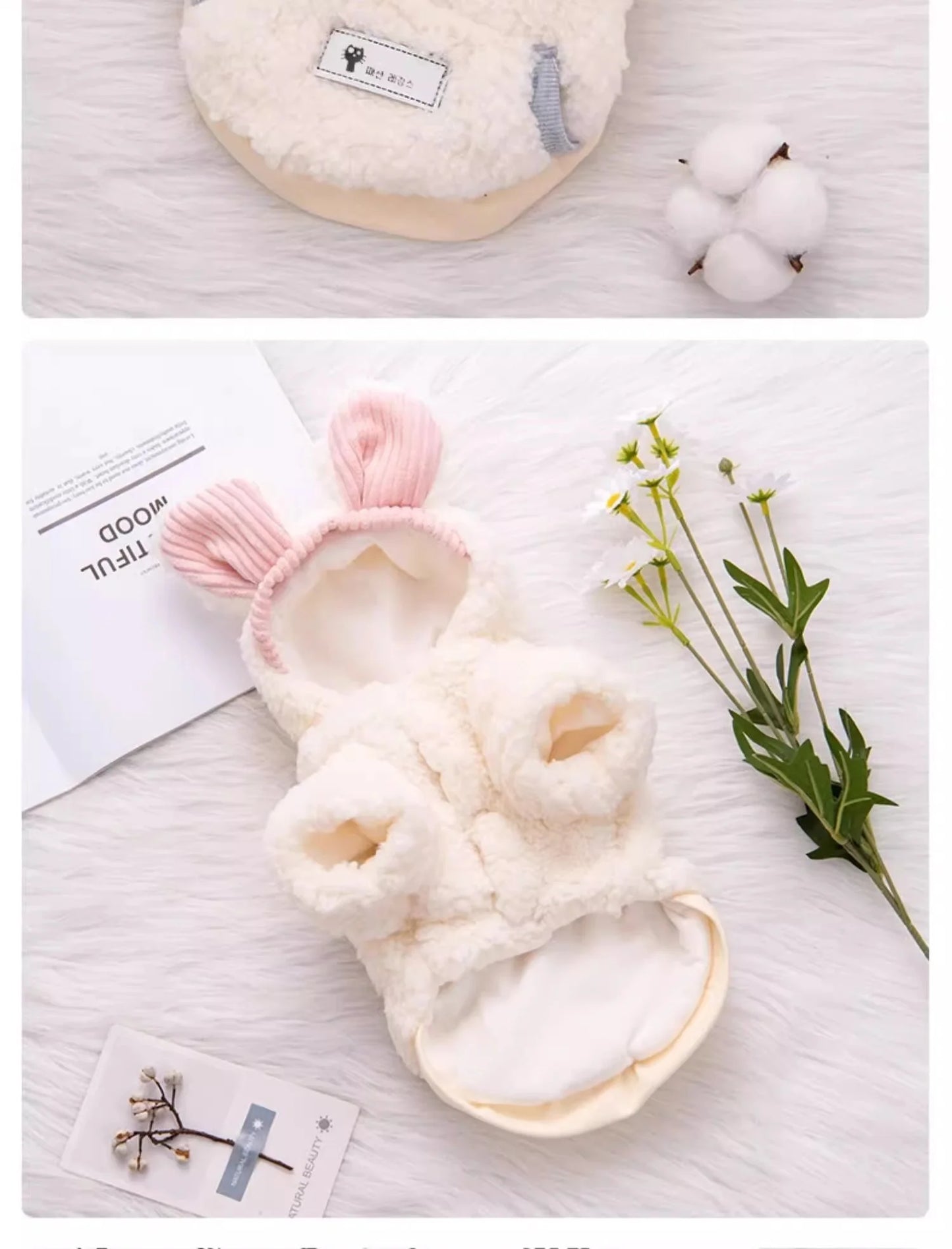 Thickened Fluffy Cotton Coat For Kittens Autumn Winter Clothes British Short Hair Doll Puppy Anti Shedding Warm Cat Jacket