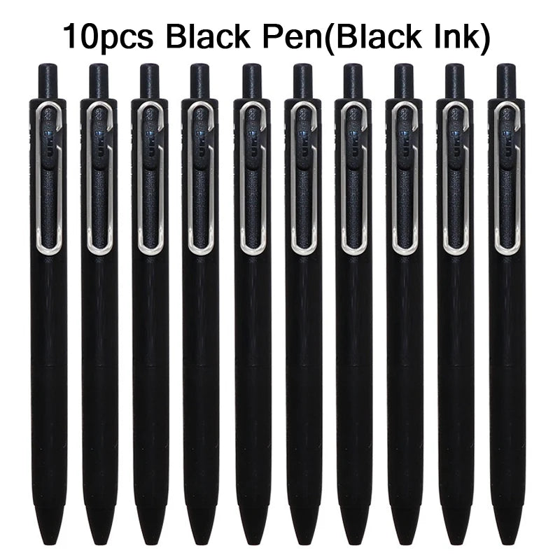 uni-ball one Mitsubishi Limted Gel Pen,Black/Red/Blue/Navy Blue Core Black Technology Signing Canetas for homework,test,meeting