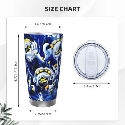 Murder Drones Tumbler Vacuum Insulated Thermal Cup Stainless Steel Double Wall Mugs Water Bottle, 20oz