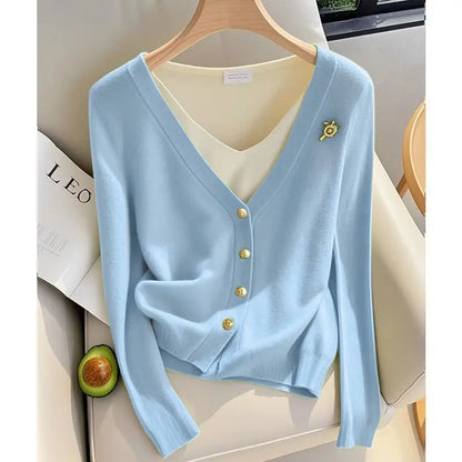 Thin Cardigan Sweaters for Women Clothing Autumn Fashion Clothes Basic Coat Women Jacket Casual Outerwear Streetwear Knit Tops