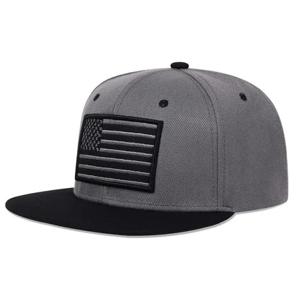 Unisex American Flag Embroidery Hip-hop Hats Spring Autumn Outdoor Adjustable Casual Baseball Caps Sunscreen Hat Sports Cap
