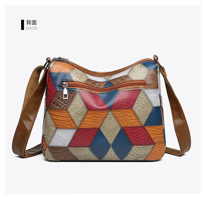PU Leather Armpit Bags for Women, Shoulder Crossbody Bag, Ladies Vintage Underarm Handbags Suitable for mothers Mom to use