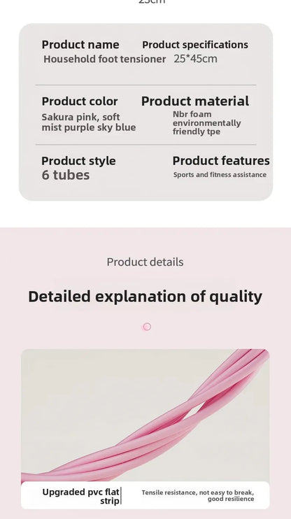 Elastic Bands Pilates Gym Accessories Tension Rope 4/6 Pipes Elastic Puller for Home Gym Belly Abdominal Workout Equipment
