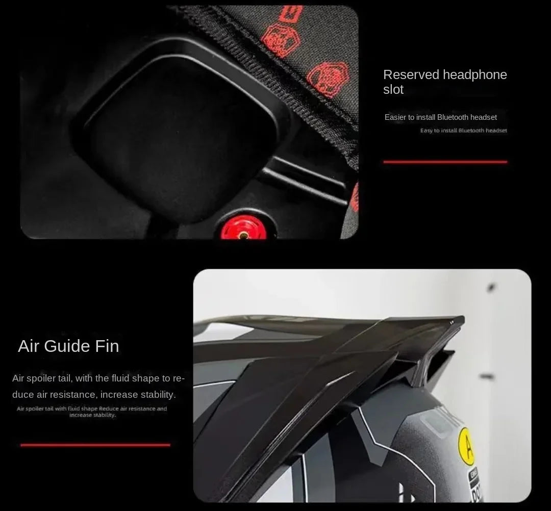 New Spider Motorcycle Helmet Full Face  Long Visor Racing Off-Road Helmet Double Lens Cascos Para Moto Capacete DOT Casco Moto