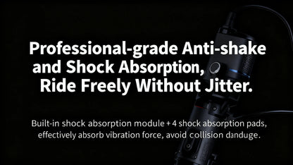 Motorcycle Riding Shock-Absorbing Phone Holder Adjustable Anti-Theft Quick Release Navigation Bracket with Mountain/Road Bicycle