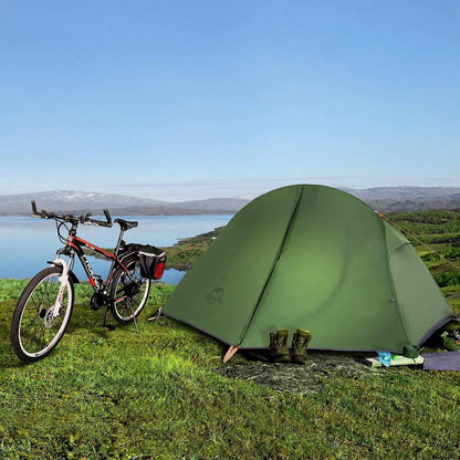 Naturehike Cycling Tent 1 Person Portable Ultralight Backpacking Trekking Tent Waterproof Double Layer Camping Tent
