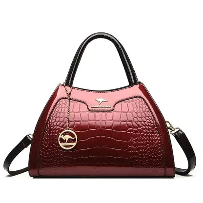Luxury Handbag Fashion Print Large Capacity Soft Leather Women Shoulder Crossbody Bag Leisure Designer Ladies Purses and Handbag