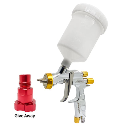 WS400 Pneumatic Spray Gun 1.3/1.4/1.7mm High Atomization Automotive Sheet Metal Paint Spray Gun Furniture Varnish Paint Spraying
