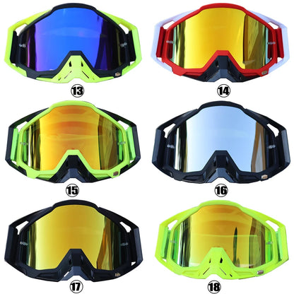 Motorcycle Glasses Dirt Bike MX Goggles Anti-Fog HD Lens Motocross Enduro Sunglasses Windproof Ski Goggles Factory Wholesale