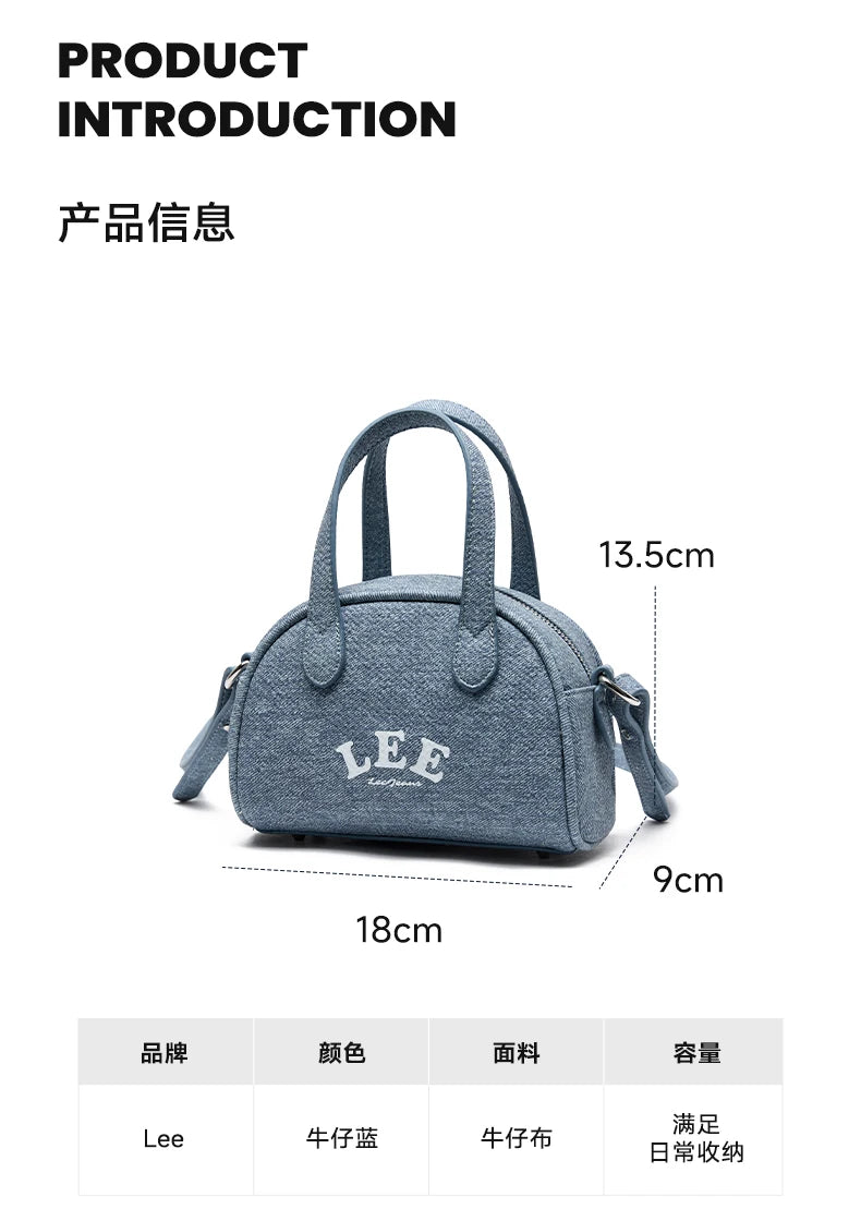 LEE Classics Vintage Design Women Small Leather Handbag Fashion Waterproof Outdoor Travel Daily Mini Crossbody Shoulder Bag