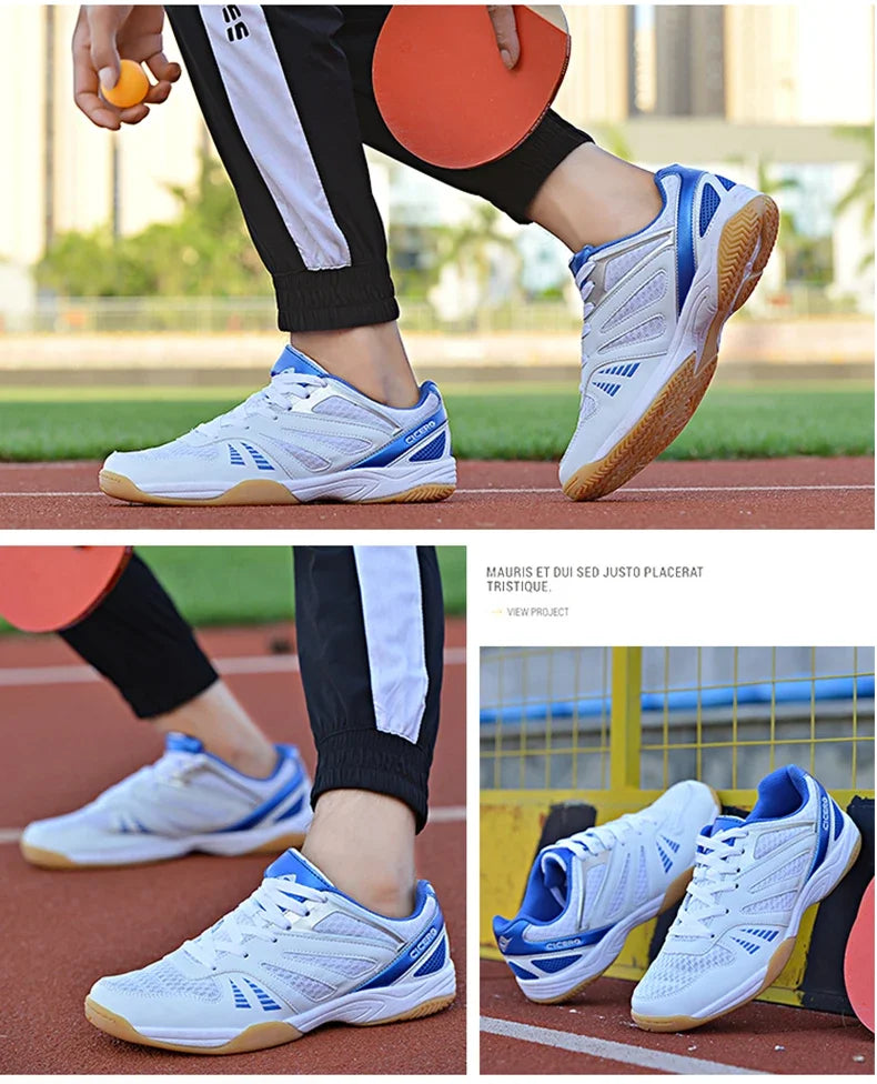 Men Table Tennis Shoes Non-slip Outdoor Breathable Competition Training Big Size Sneakers Handball Outdoor Boys Volleyball Shoes