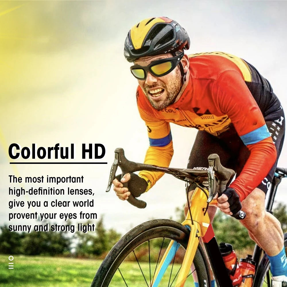 KEMiMOTO Motorcycle Glasses UV400 Polarized Sunglasses For Shooting Eye Protection Windproof Moto Goggles Antifog For Cycling