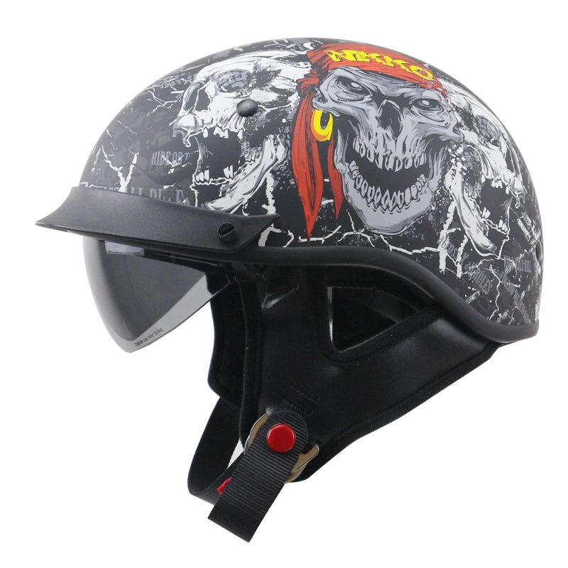 Top quality Chopper bike helmet professional DOT motorcycle helmet with internal sunglass Popular motorbike helmet