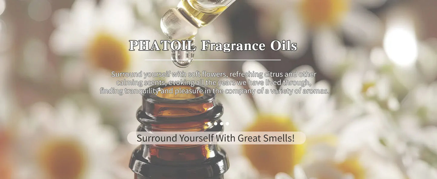 PHATOIL 100ml Aromatherapy Fragrance Oil with Glass Dropper Lime Coconut Strawberry Cherry Watermelon Lemon Mango Aroma Oils