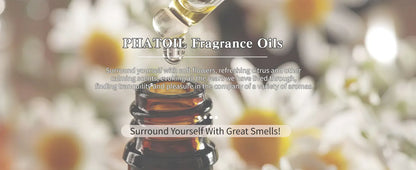 PHATOIL 100ml Aromatherapy Fragrance Oil with Glass Dropper Lime Coconut Strawberry Cherry Watermelon Lemon Mango Aroma Oils