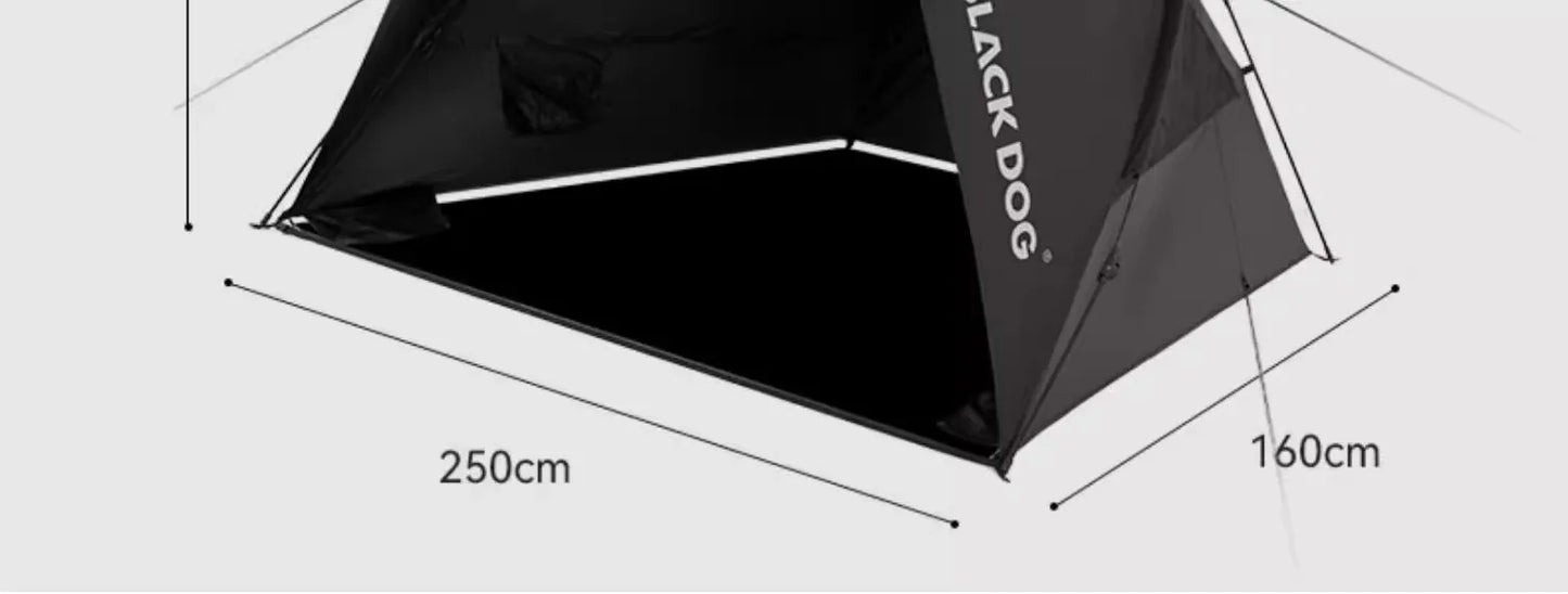 Naturehike BLACKDOG Camping Automatic Tent Waterproof Sun Shelter Beach for 2-3 People Outdoor Travel Picnic 150D Dome Tent New