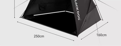 Naturehike BLACKDOG Camping Automatic Tent Waterproof Sun Shelter Beach for 2-3 People Outdoor Travel Picnic 150D Dome Tent New
