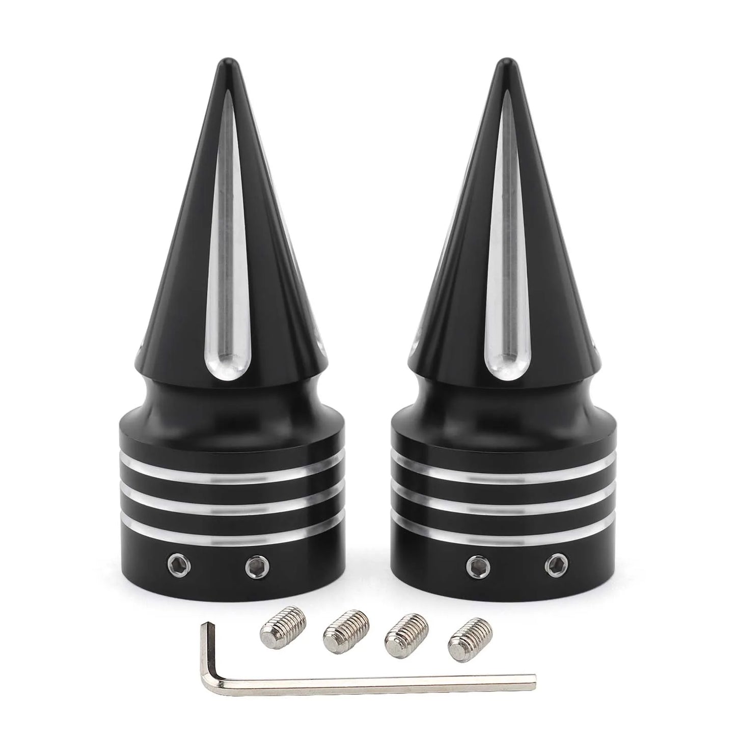 Motorcycle CNC Front Axle Nut Cover Cap Aluminum Black For Harley Sportster XL XG Touring FLHT FLHR FLTRX Dyna VRSC Softail