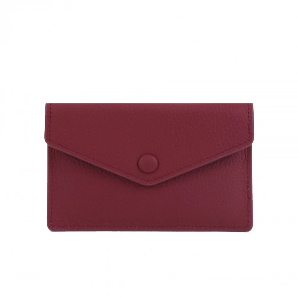 Customized letters, genuine cowhide leather, women's ultra-thin card wallet, women's short envelope, women's wallet