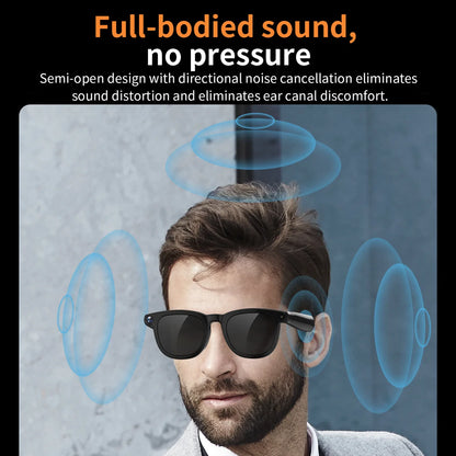 V3 AI Smart Glasses with ChatGPT, 8MP Camera Video Recording, Bluetooth Calls, Voice Wake, Music Playback Sunglasses