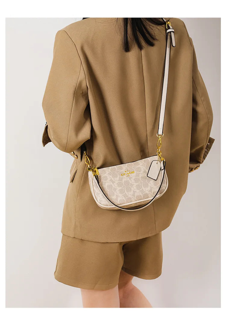 Classic Vintage Ladies Crossbody Handbag High-End Women's Underarm Shoulder Bag Elegant Designer Leather Messenger Bag For Women