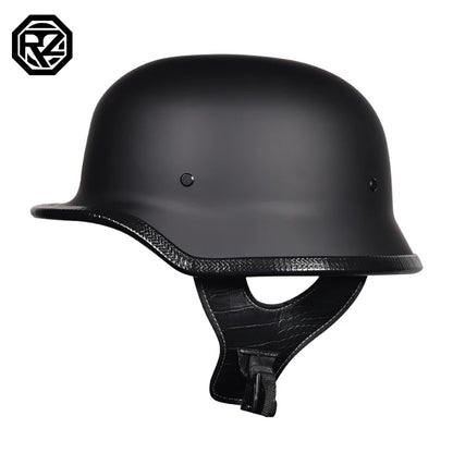 ORZ-309-Soldier Helmet Retro Half Helmet Motorcycle Male and Female Motorcycle Personality German Ladle Helmet Electric Vehicle