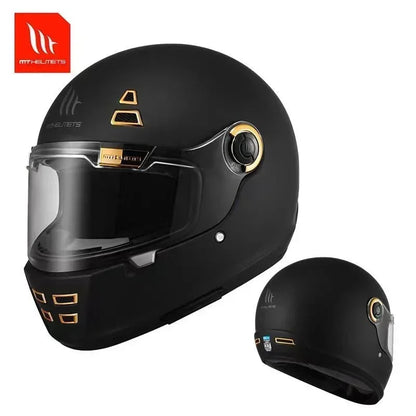 MT Jarama Retro Motorcycle Helmet DOT ECE Certification Full Face Racing Off Road Helmet Cascos Para Motos Capacete Casco Moto