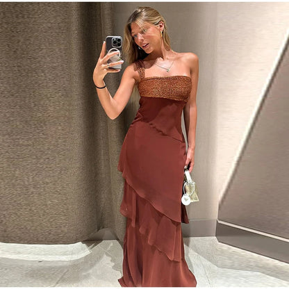 Sexy Leopard Print Women's Summer Dress Y2k Sleeveless Waist Cinching Strap Dresses With Scarf New Casual Beach Party Robe 2026