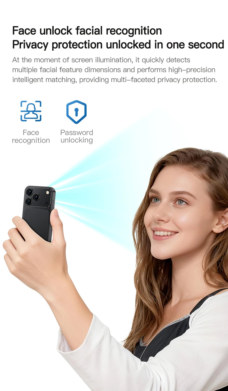 SERVO 18SE MINI Cute Android Smartphone 3G WCDMA Android OS Dual SIM Card Play Store Face Unlock Hotspot 3.0" Small Smart Phones