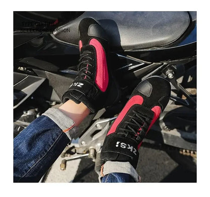 Outdoor Motorcycle Riding Shoes Anti Slip Go Kart Training Shoes Motorcycle Travel Off-road Shoes for Men Motocross Boots