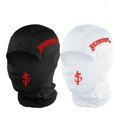 1/2/3 piece neutral printed balaclava facial mask, lightweight and breathable, suitable for skiing, football, cycling